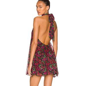 NWT MAJORELLE Lallini Mini Dress sz M floral halter dress revolve
